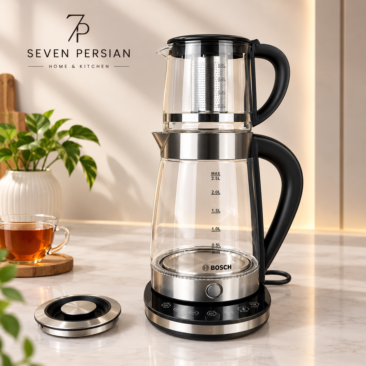 چای ساز بوش دارای گرم نگهدارنده مدل wb